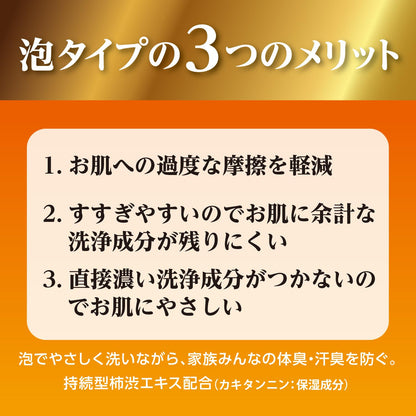 Taiyounosachi Foam Body Wash Refill Gentle Formula for Family Use