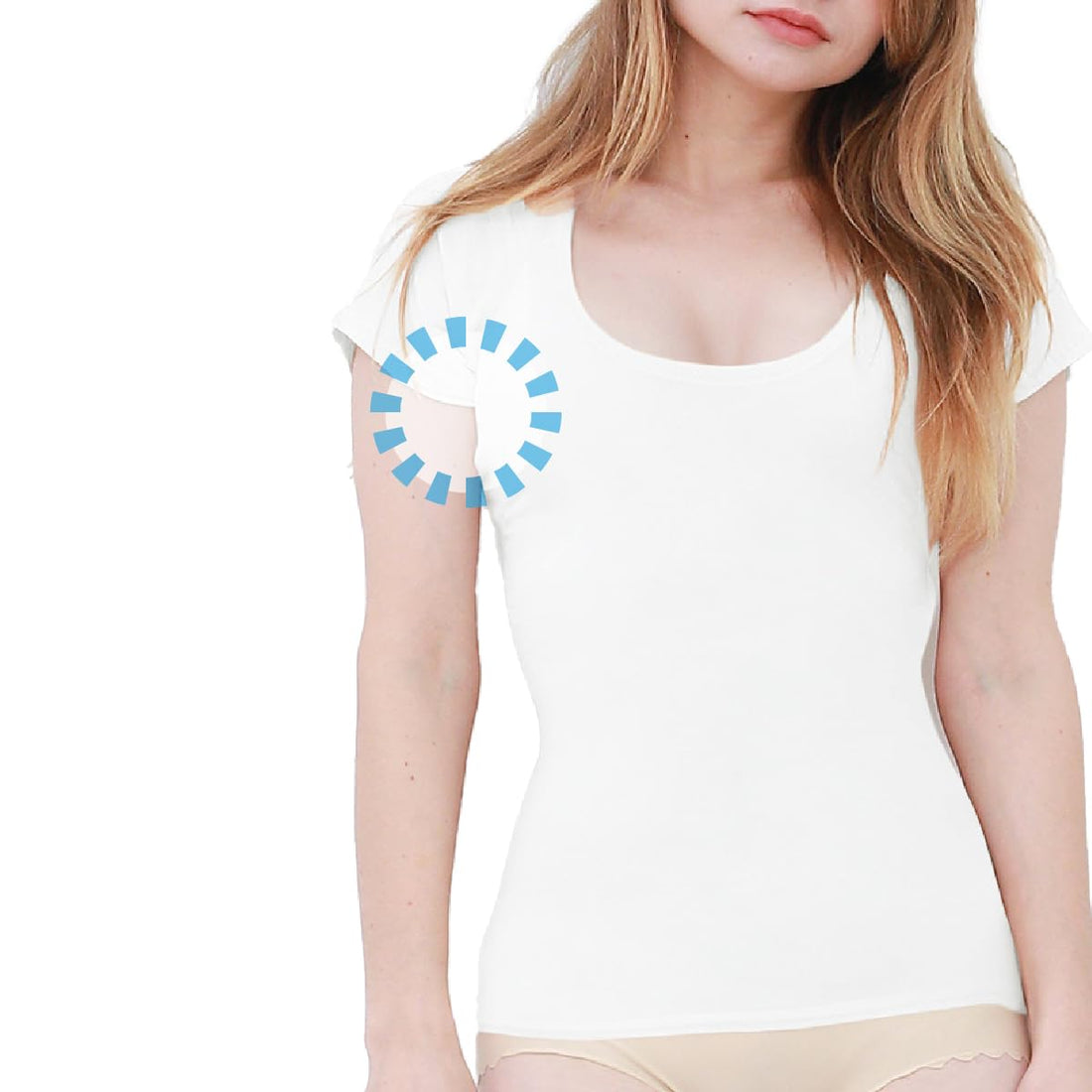 Mahounotaitsu Sweat-Absorbing Inner T-Shirt White Size L