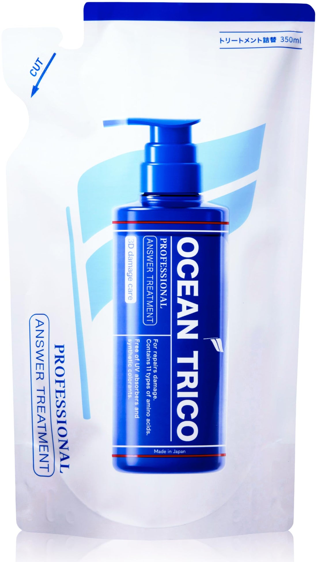 OCEAN TRICO Answer Treatment Refill, Naturally Spreading Happy Scent 350ml