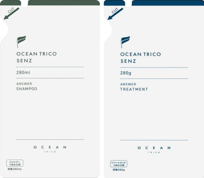 OCEAN TRICO Senz Scalp Shampoo and Treatment Refill Set 280mL 280g