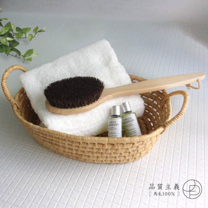 Ohe Body Brush Natural Wood with Soft Horsehair for Gentle Cleansing