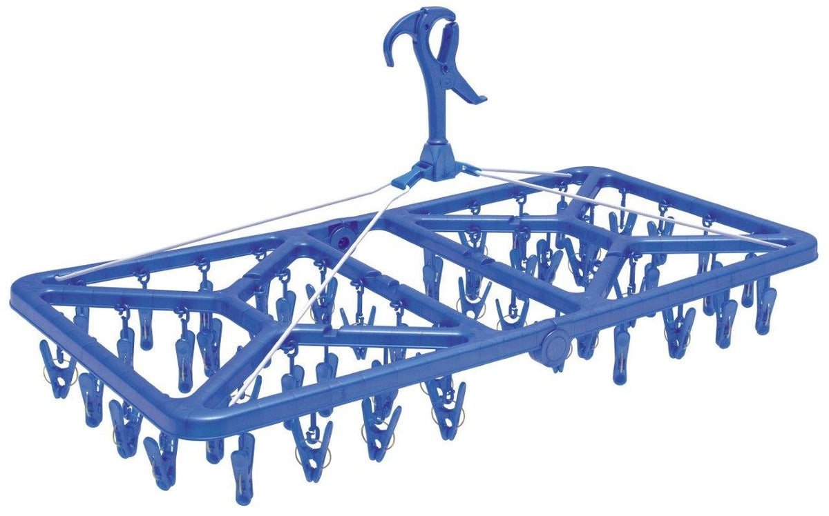 Ohe My Laundry II Super Jumbo Hanger with 52 Clips Blue