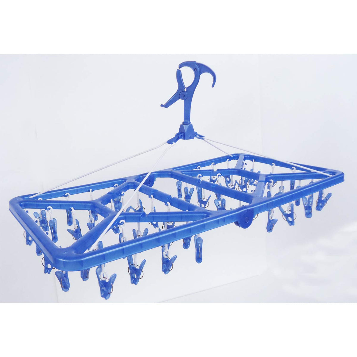 Ohe My Laundry II Super Jumbo Hanger with 52 Clips Blue