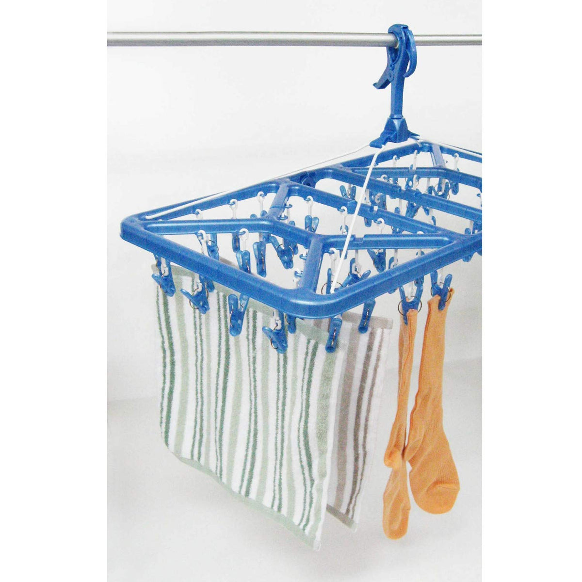 Ohe My Laundry II Super Jumbo Hanger with 52 Clips Blue