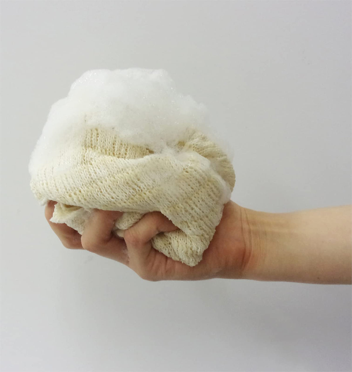 Ohe Body Towel 80cm Soft Cotton for Gentle Cleansing Beige