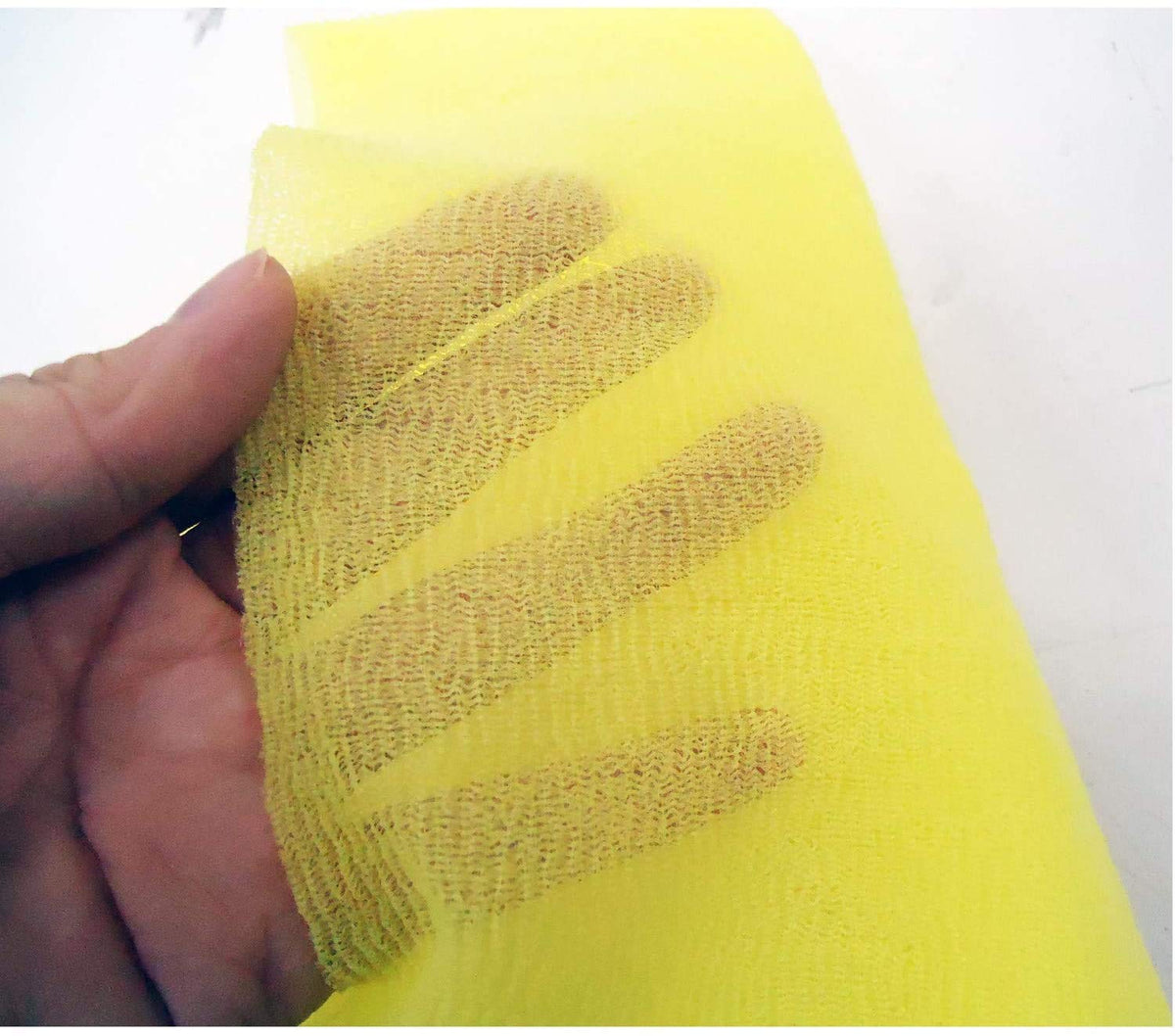 Ohe Body Towel Yellow Long Size 28x110cm for Easy Washing