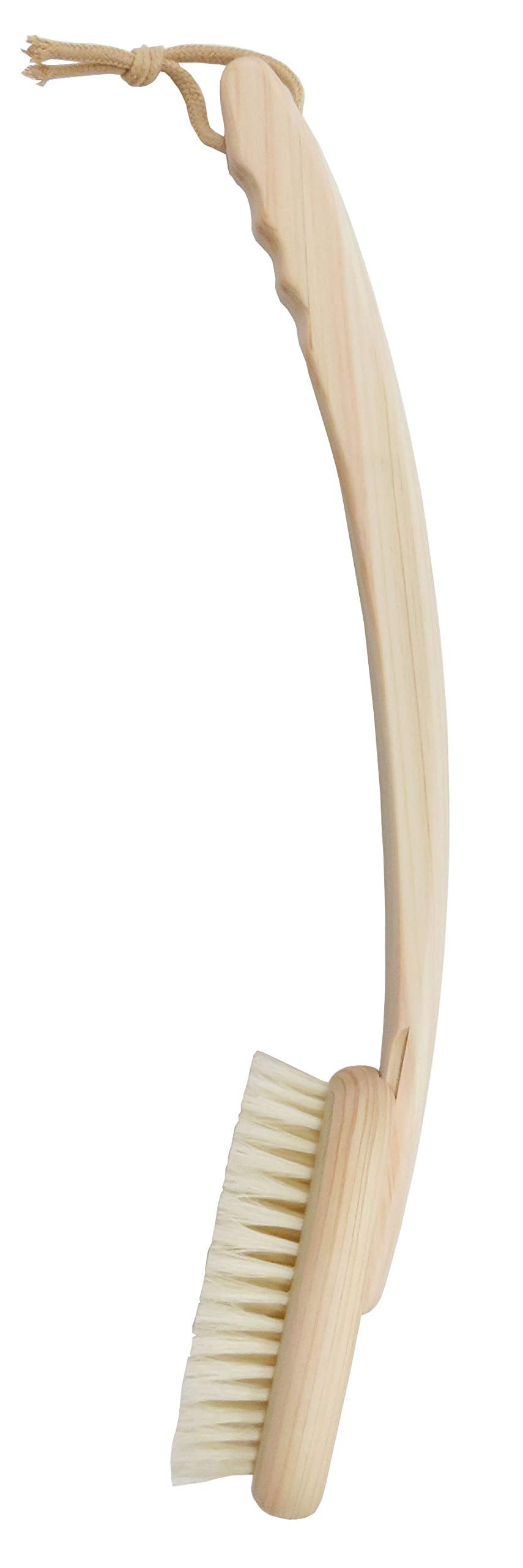 Ohe Bath Mate Body Brush Soft Natural Wood Curved Handle