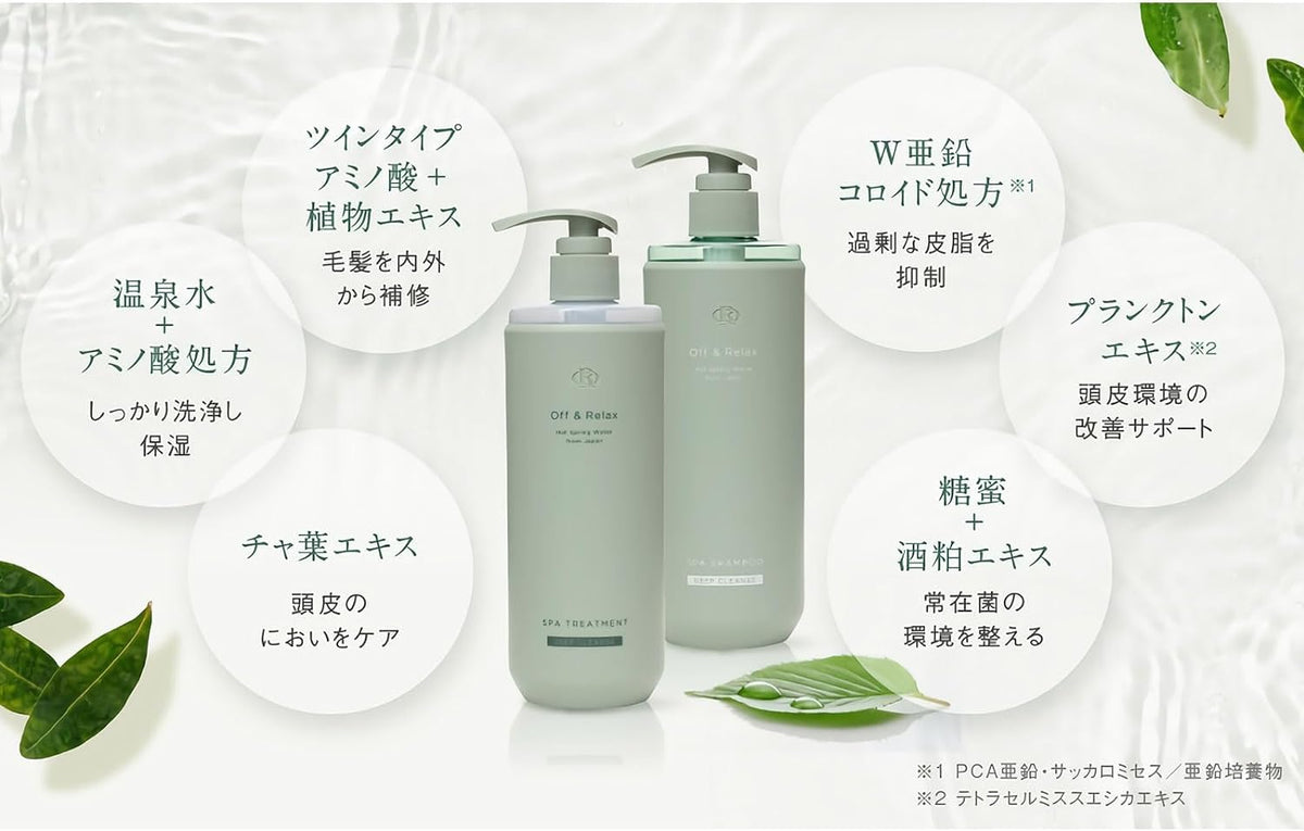 Off&amp;Relax Shampoo et Traitement Capillaire 460ml avec Parfum Forestier