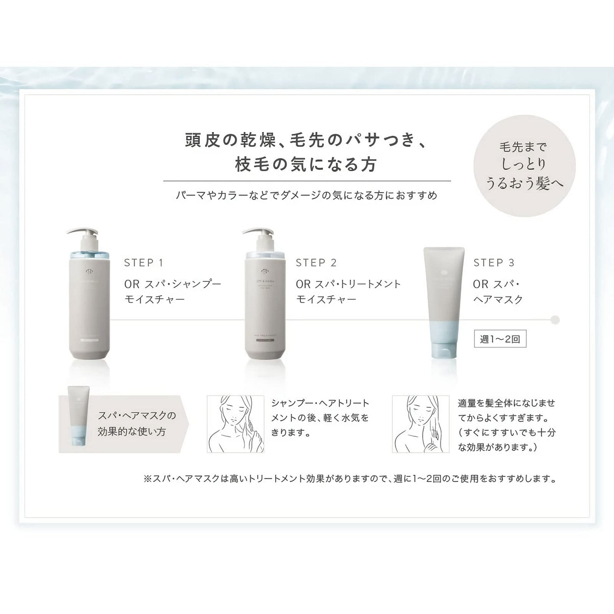 Off&amp;Relax Shampoo et Masque Hydratant pour Cheveux Abîmés 3 pièces