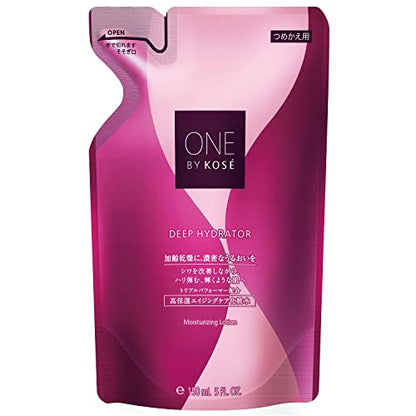 ONE BY KOSE Deep Hydrator Refill 150mL Moisturizing Lotion for Japanese Skincare
