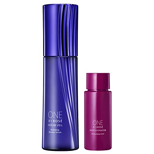 ONE BY KOSE Serum Veil Medicinal Introduction Beauty Serum Regular Size Limited Edition Kit Main Body 60mL + High Moisturizing Anti-Aging Care Lotion 6-Day Supply High Moisturizing Moisture Improvement
