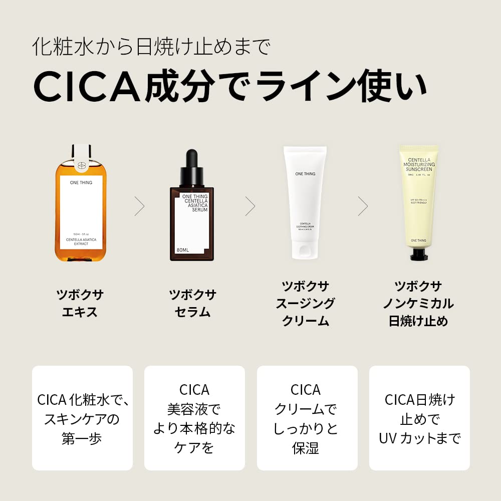 ONE THING CICA Toner 300ml for Japanese Skincare