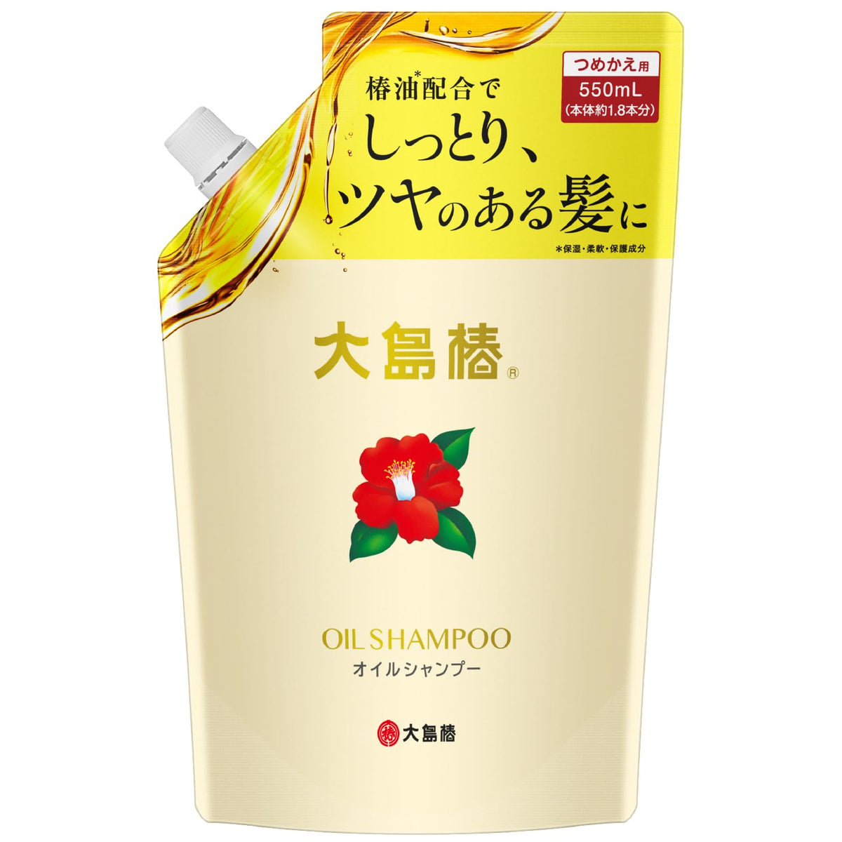 Ooshimatsubaki Oil Shampoo Refill 550ml for Japanese Hair Care