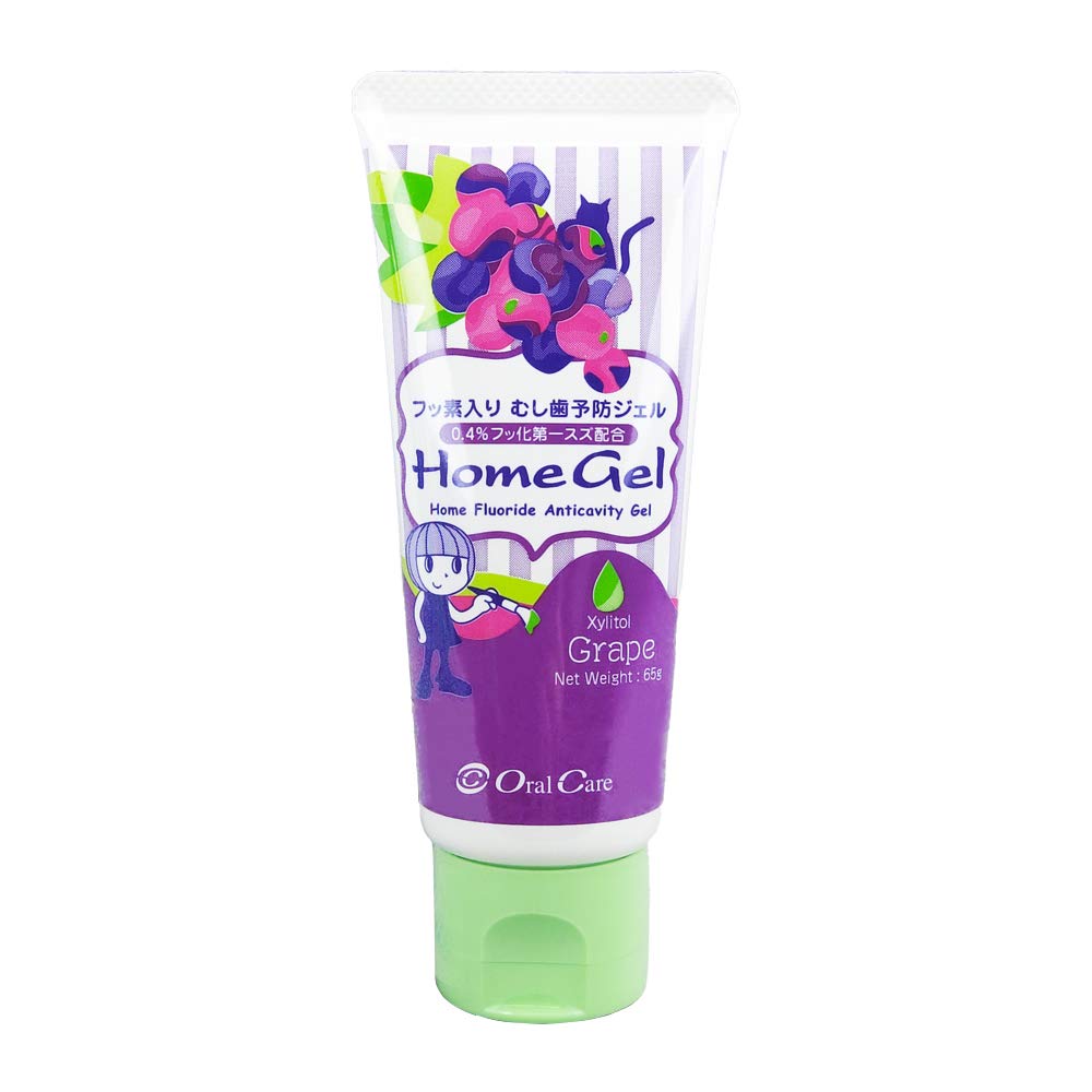 Dental Clinic Product - Oral Care Home Gel 65g (Grape) Cavity Prevention Gel White 1 piece