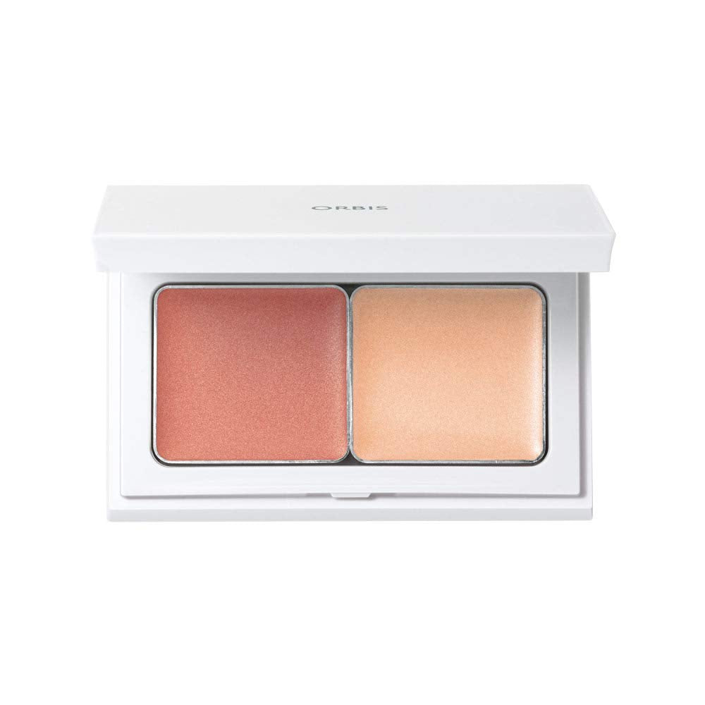ORBIS Glow Skin Compact Cheek Base and Highlight 34g for Radiant Skin