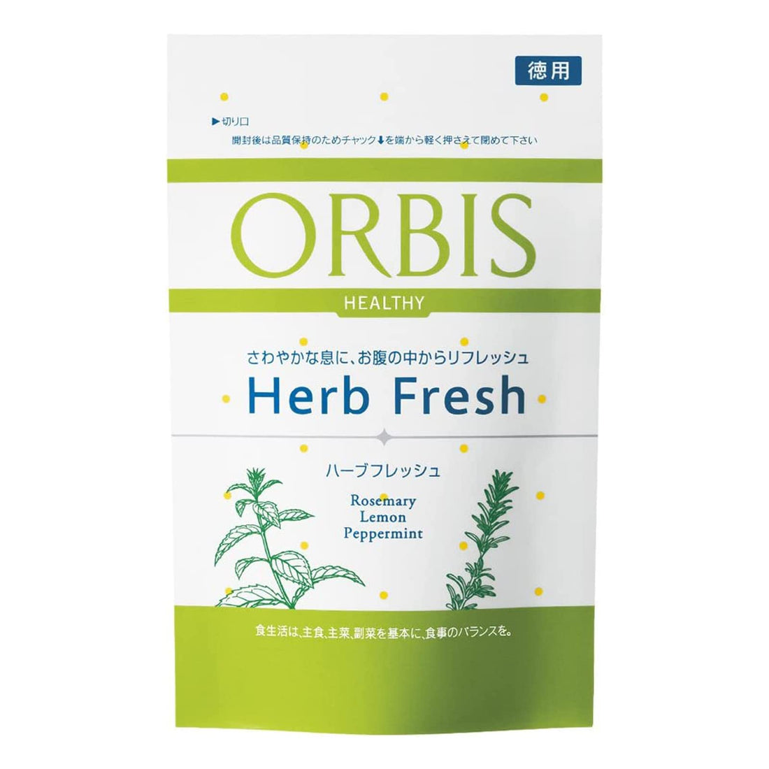 ORBIS Herb Fresh Bulk Size 50-150 Days Supply Etiquette Supplement