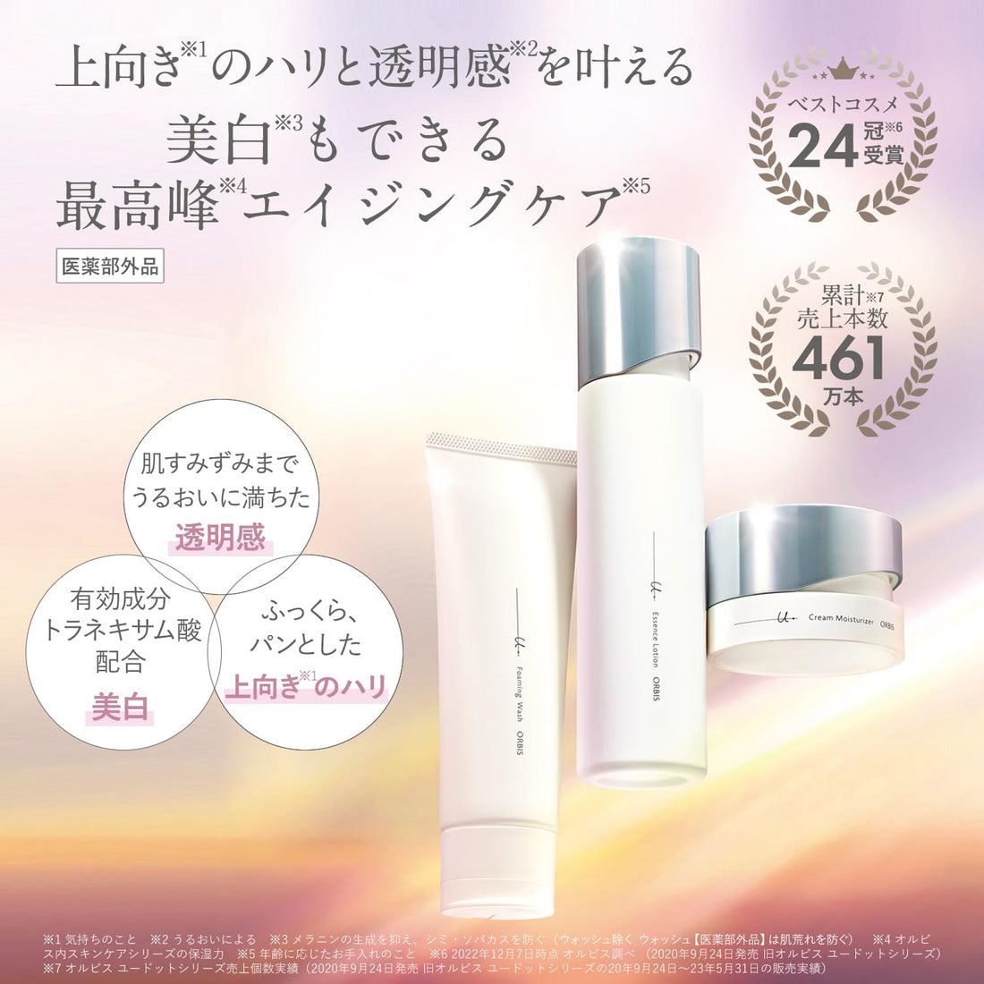ORBIS Trial Set for Japanese Skincare - Cleanser, Lotion, Cream
