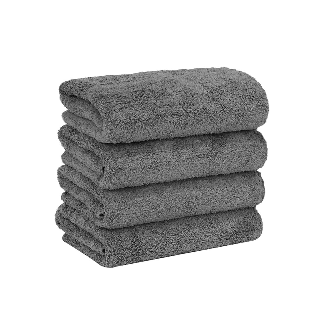 OSHAMY Hair Drying Towel Set Ultra Absorbent Microfiber 4 Pack
