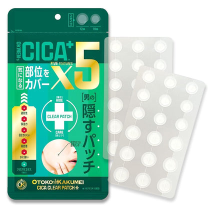 OTOKOKAKUMEI CICA Clear Patch 36 Count Hydrocolloid Spot Treatment