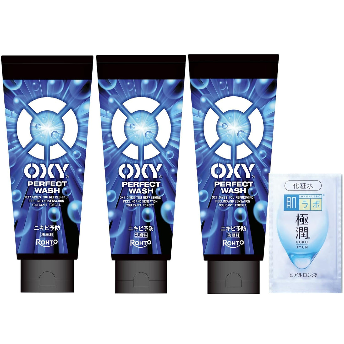 Oxy Perfect Wash Set with Moisture Pack for Japanese Skincare