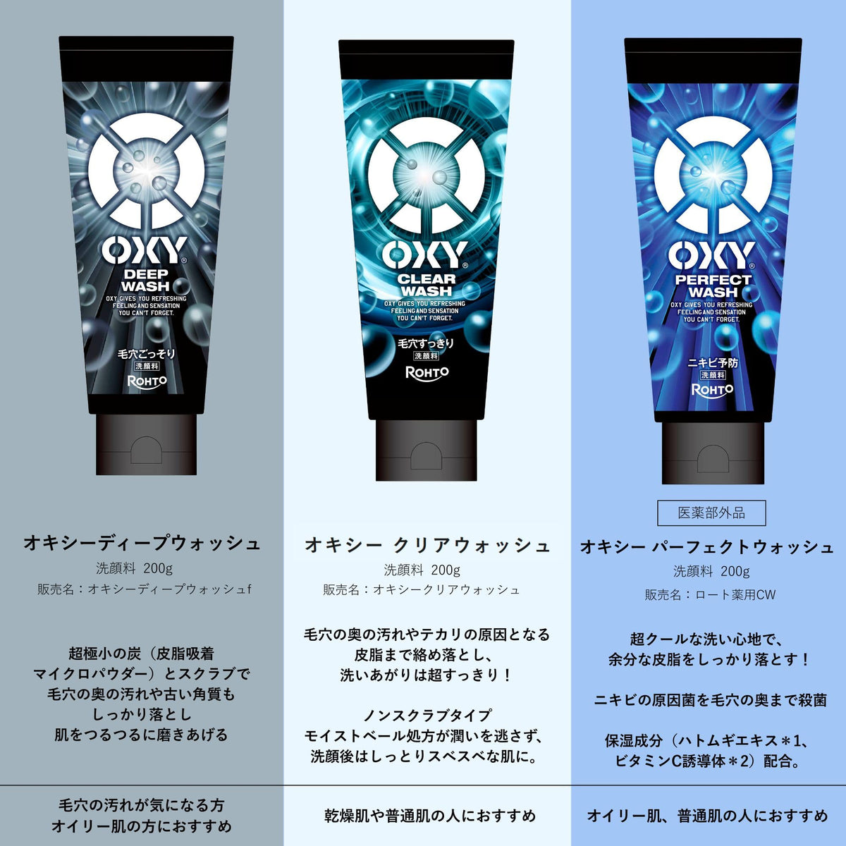 Oxy Perfect Wash Set with Moisture Pack for Japanese Skincare