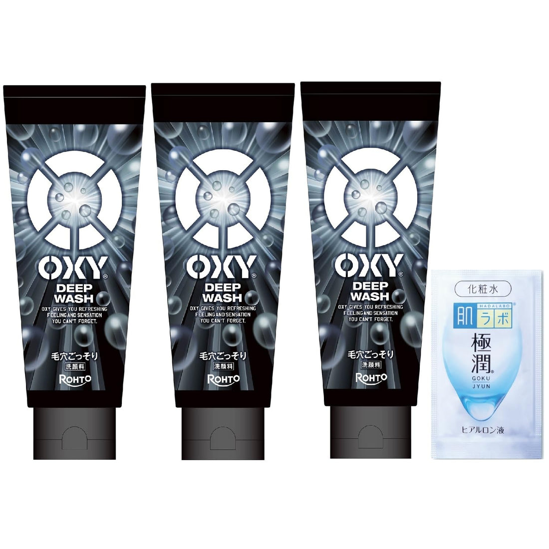 Oxy Deep Wash Set with Moisture Sachet for Japanese Skincare