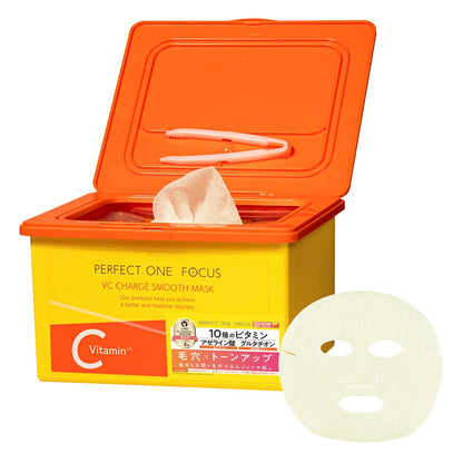 PERFECT ONE FOCUS VC Charge Smooth Mask 30 Sheets for Japanese Skincare