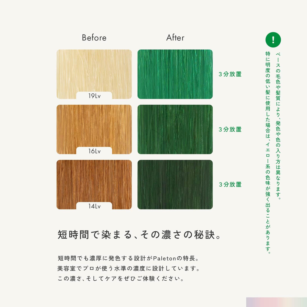 Paleton Traitement Capillaire Vert 250g pour Cheveux Colorés