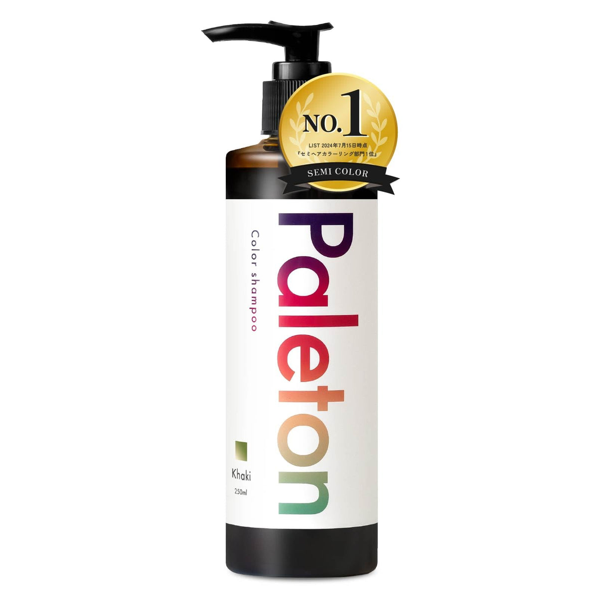 Paleton Shampoo Coloré Kaki 250g pour Cheveux Abîmés