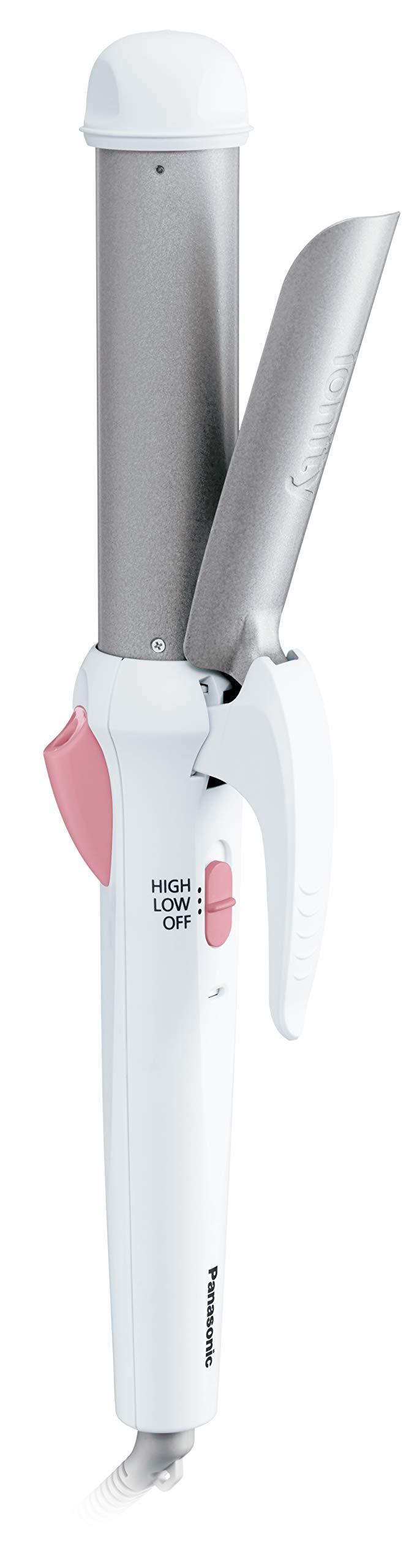 Panasonic Ionic Curling Iron 32mm EH-HT13-W Hair Curler with Negative Ions &amp; Fluorine Coating White