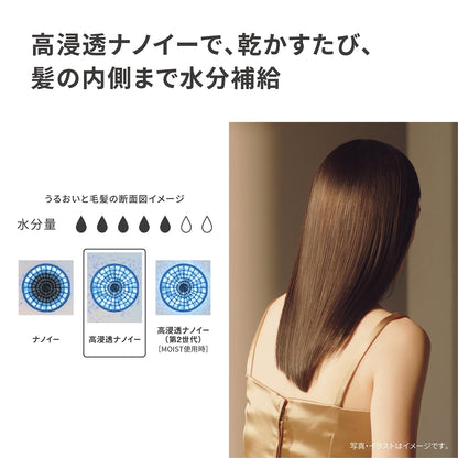 Panasonic Hair Dryer NanoCare EH-NA0K-P Compact Design with Mineral Technology