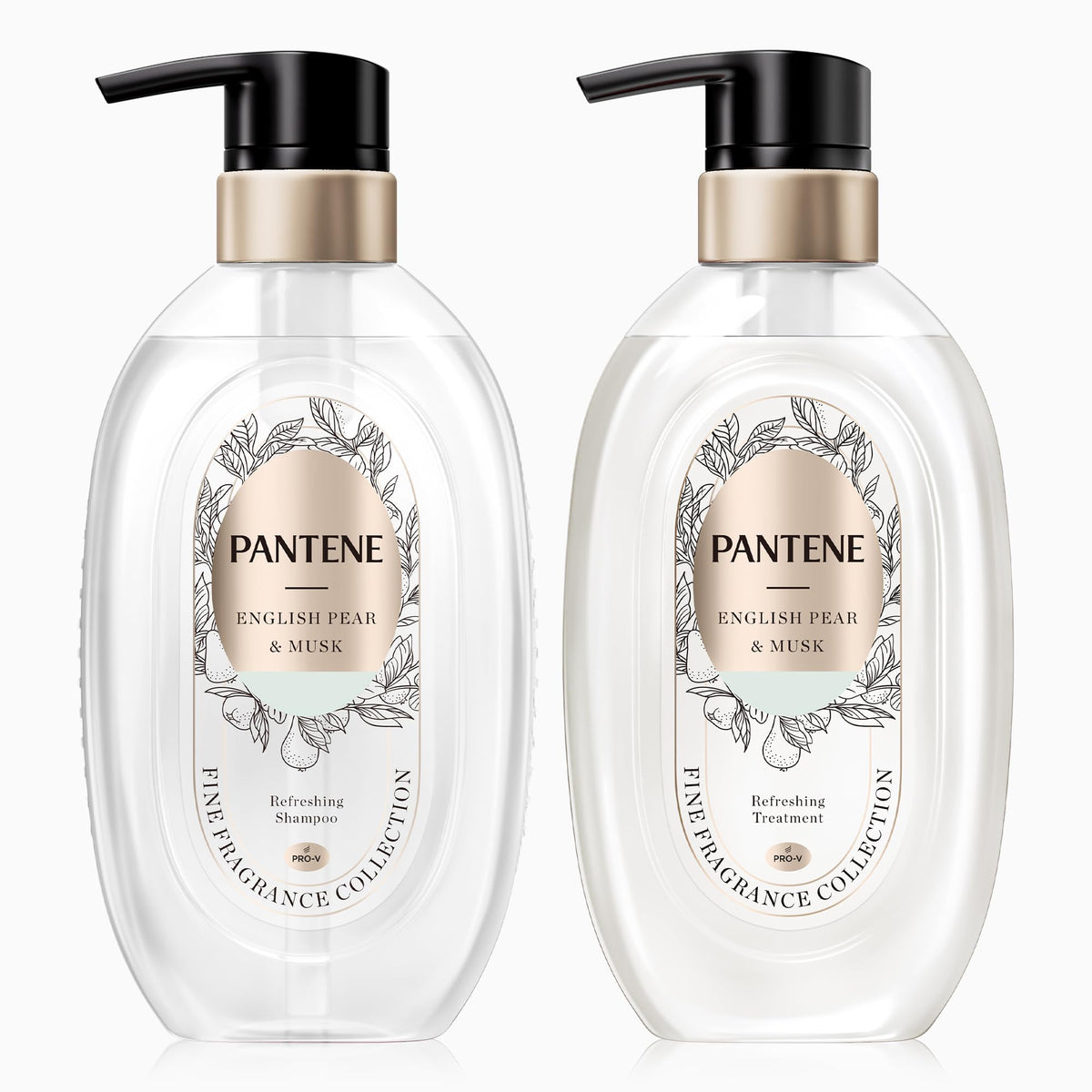 Pantene English Pear and Musk Fine Fragrance Shampoo and Treatment Set 440g