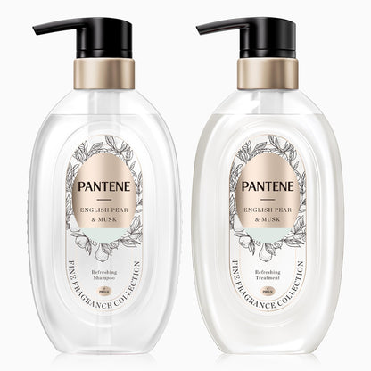 Pantene English Pear and Musk Fine Fragrance Shampoo and Treatment Set 440g