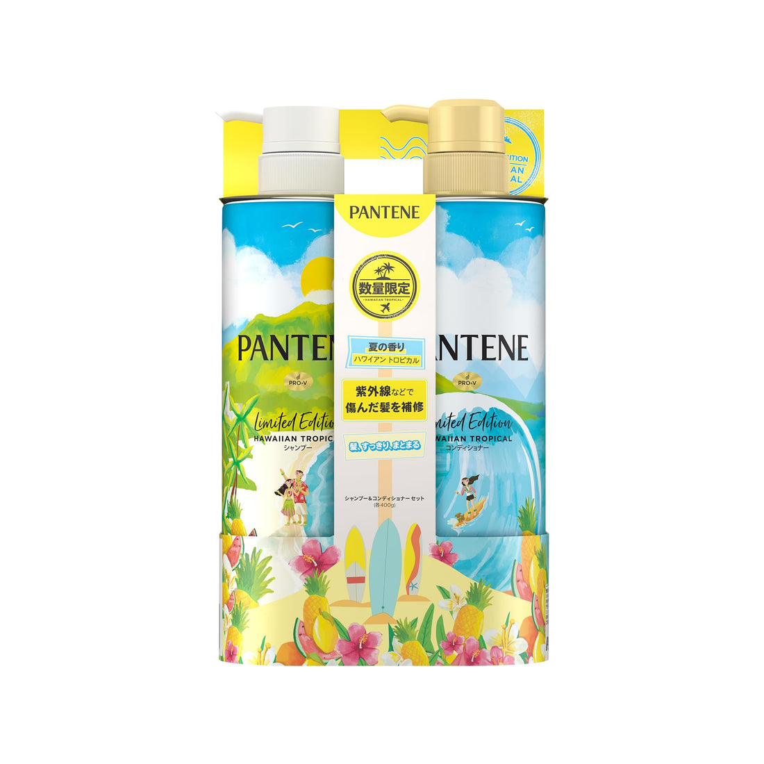 Pantene Shampoo et Après-Shampooing Tropical 400g