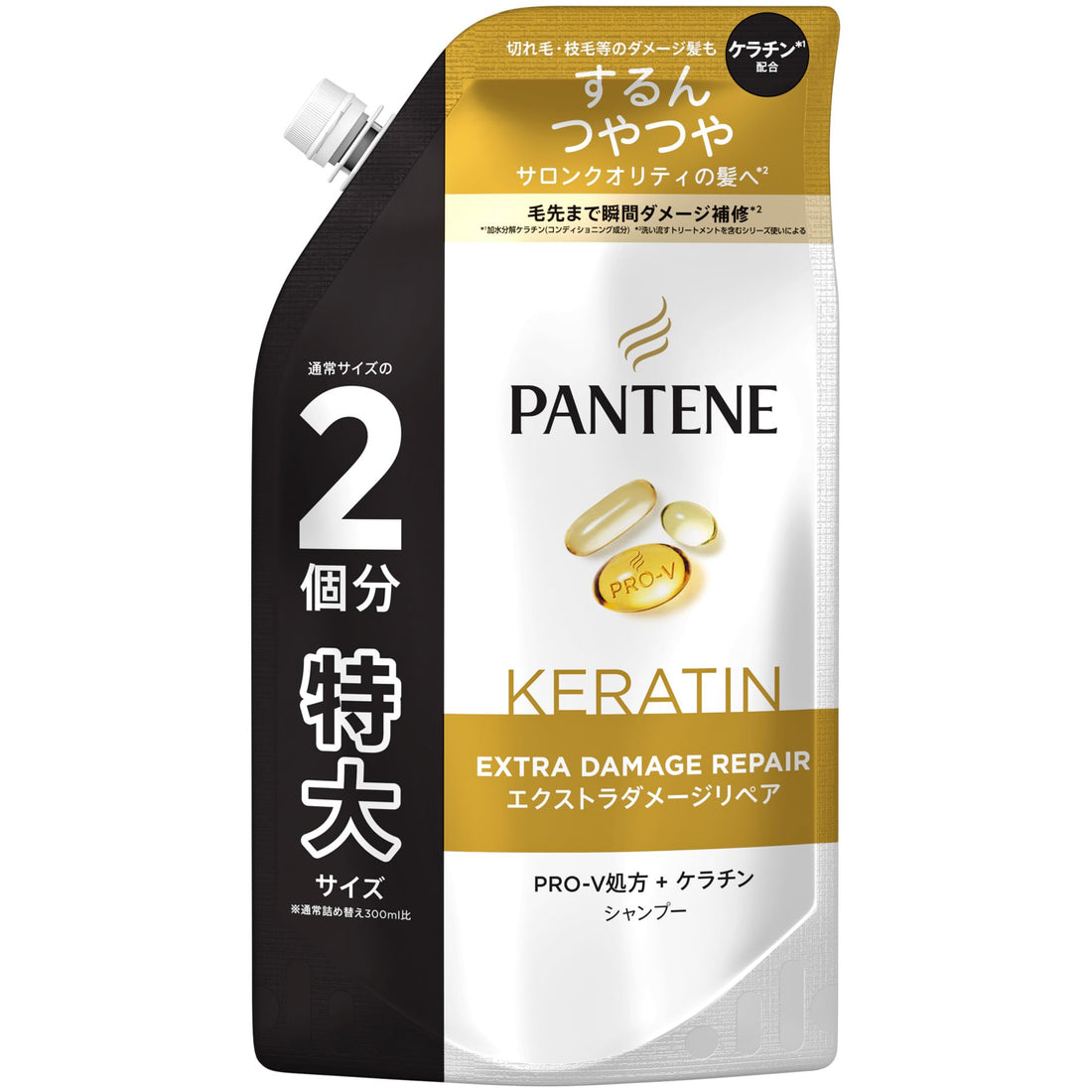 Pantene Extra Damage Repair Shampoo Extra-Large Refill 600mL