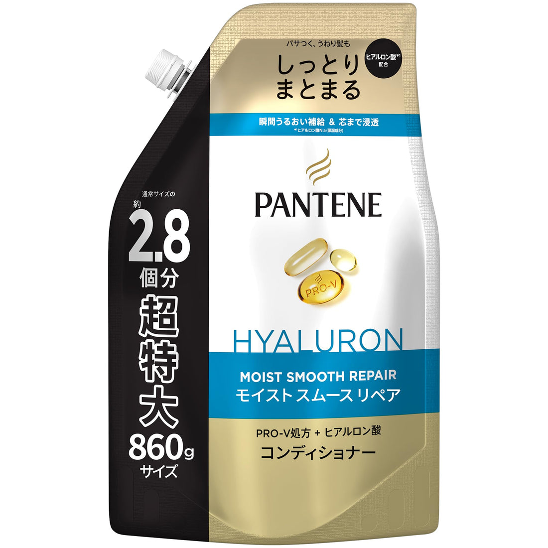 Pantene Moist Smooth Repair Conditioner Extra-Large Refill 860g [2.8 Refills]