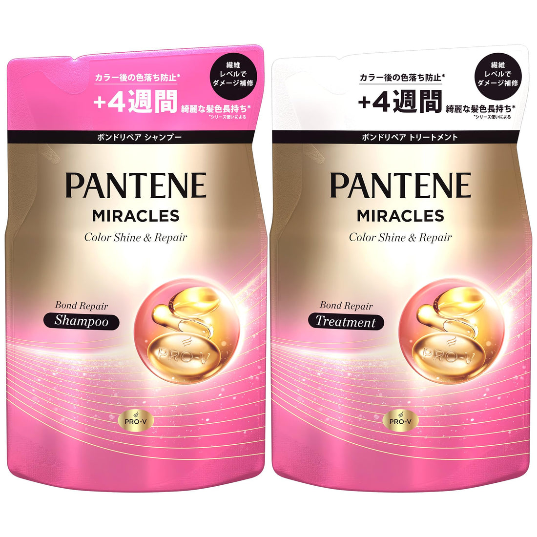 Pantene Miracles Shampoo et Après-Shampooing 350g Recharges Couleur Brillance
