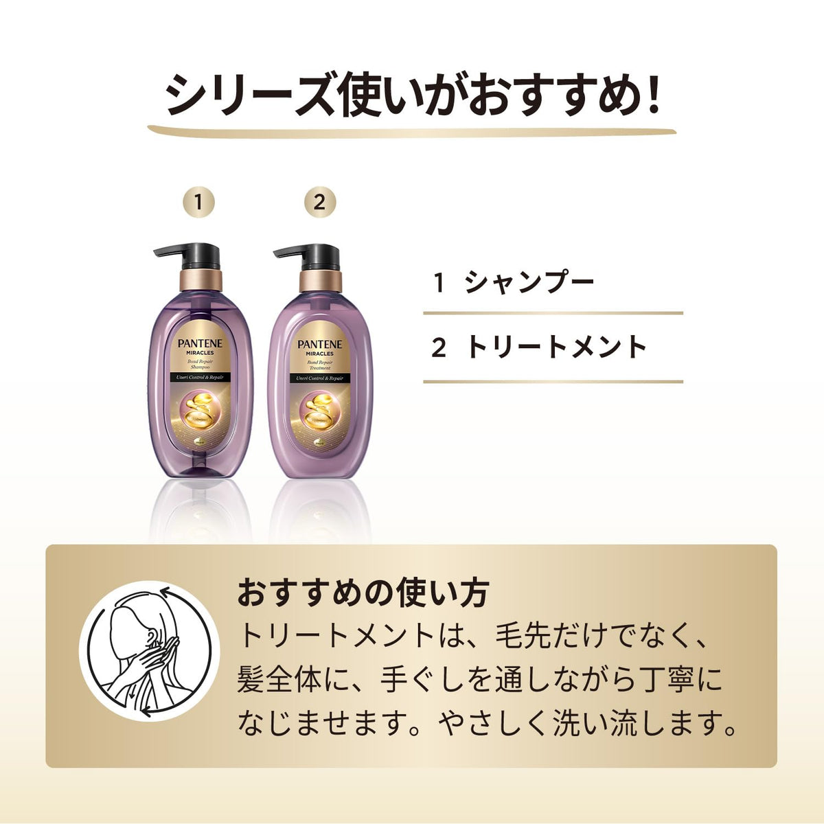 Pantene Miracles Shampoo 440g Contrôle des Frisottis et Réparation