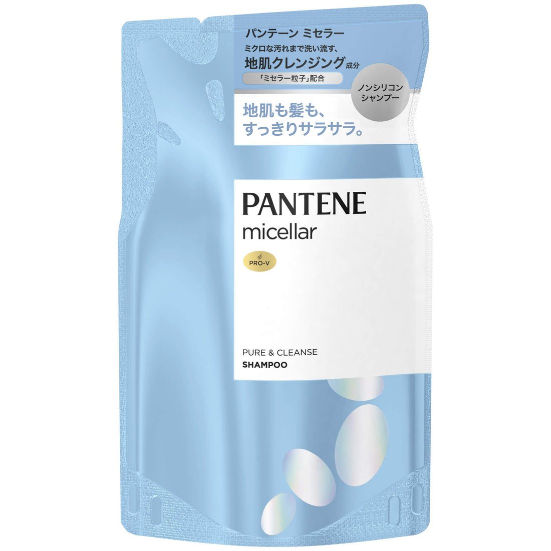 Pantene Micellar Pure & Cleanse Silicone-Free Shampoo Refill 350mL