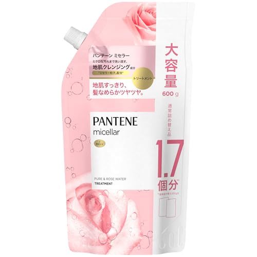 Pantene Micellar Pure & Rose Water Treatment Large-Capacity Refill 600g