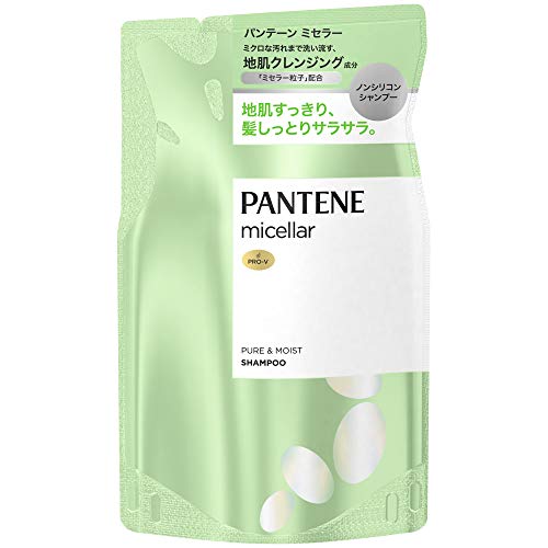 Pantene Micellar Silicone-Free Shampoo Pure &amp; Moist Refill 350mL (x 1)