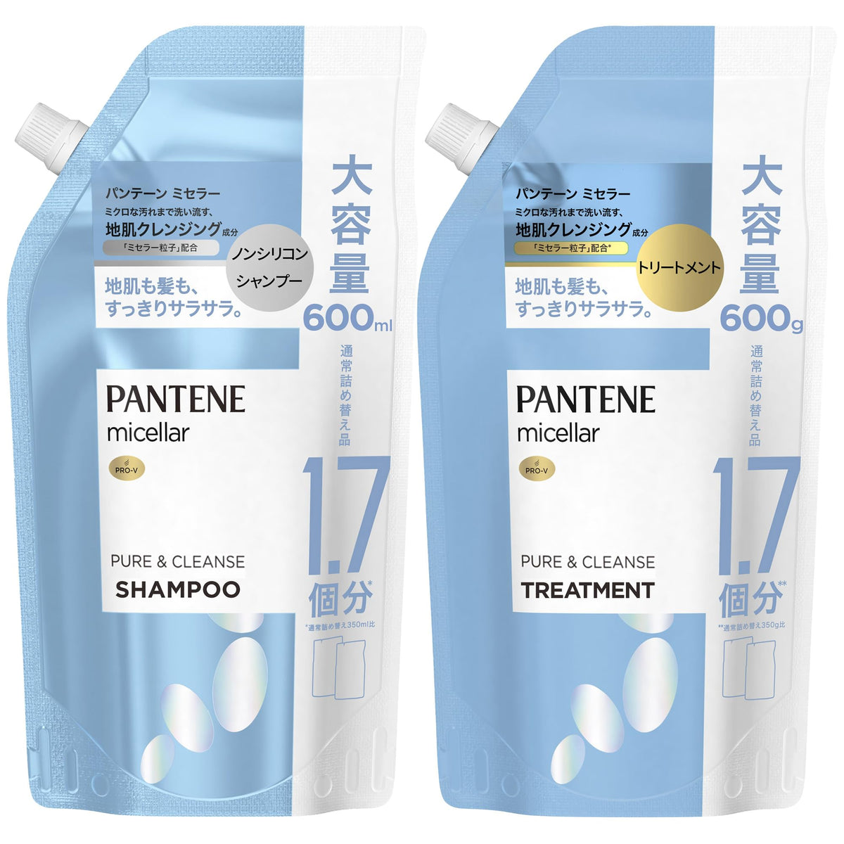 Pantene Micellar Shampoo et Après-Shampooing Set 350mL 350g