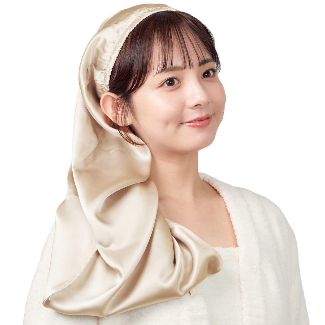 Panus Bonnet de Nuit en Soie 100% pour Cheveux Longs Taille Unique