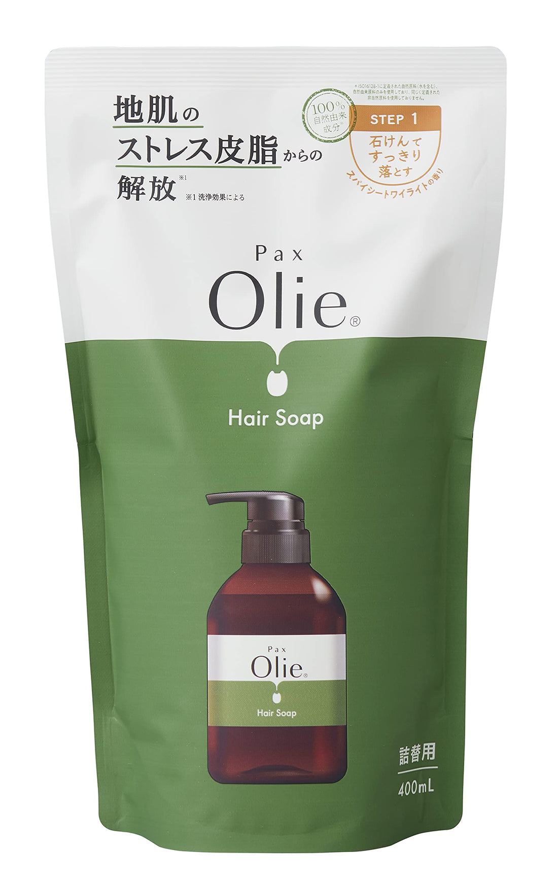PAX Olie Hair Soap Refill 400ml with Spicy Twilight Fragrance