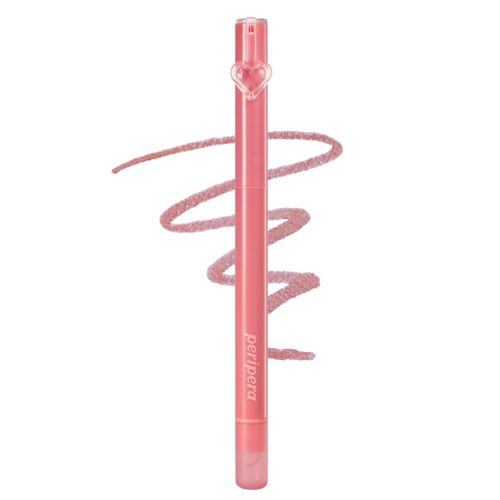 Peripera Puffy Plumping Dew Lip Pencil/Over Lip Lip Pencil, 02 Calm Rosy