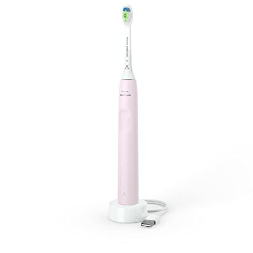 Philips Sonicare 2100 Series Electric Toothbrush, Lightweight USB-Rechargeable, HX3651/31, Light Pink
