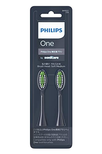 Philips One by Sonicare Replacement Brush Heads, Midnight Blue, 2 Count