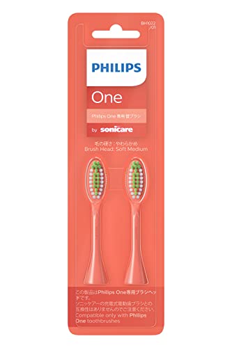 Philips One by Sonicare Replacement Brush Heads, Coral 2 Count
