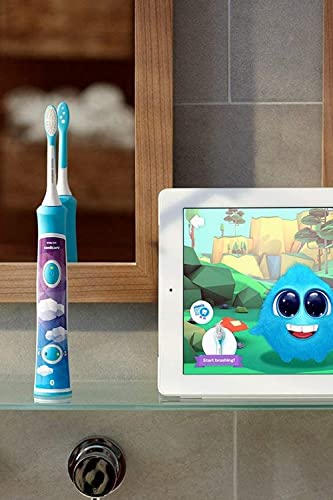 Philips Sonicare for Kids Electric Toothbrush, Aqua, Ages 4+ HX6322/06
