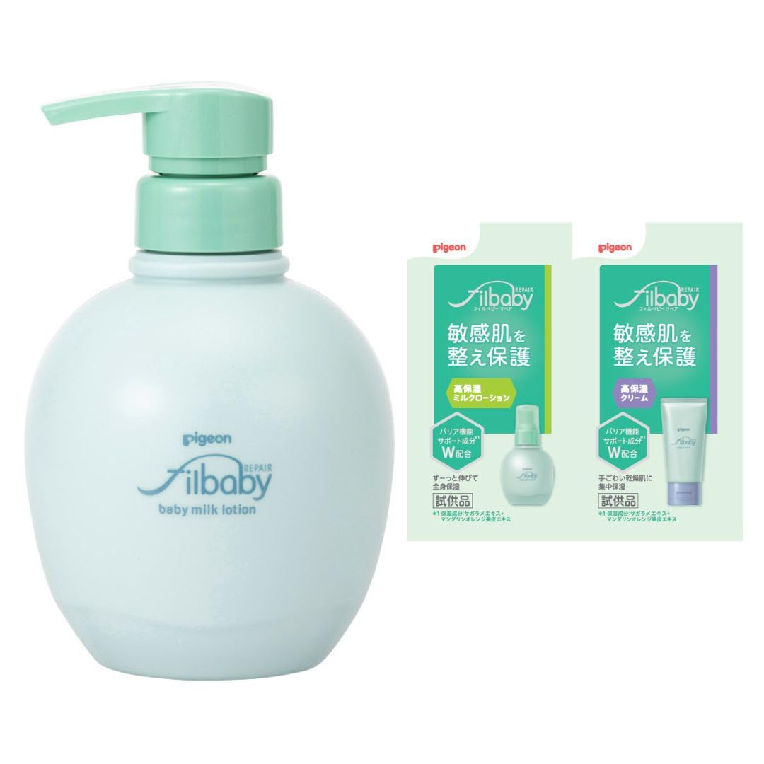 Pigeon Fil Baby Repair Moisturizing Milk Lotion 380g for Sensitive Skin